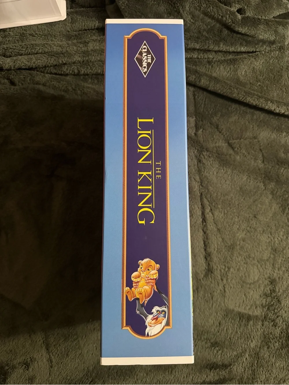 Disney The Lion King Multicolor Plush Throw Blanket – in VHS Tape Box!